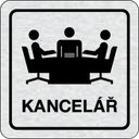 Nalepovací cedulka na dveře - Kancelář (s obrázkem)