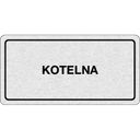 Nalepovací cedulka na dveře - Kotelna (s obrázkem)