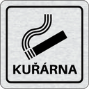 Nalepovací cedulka na dveře - Kuřárna