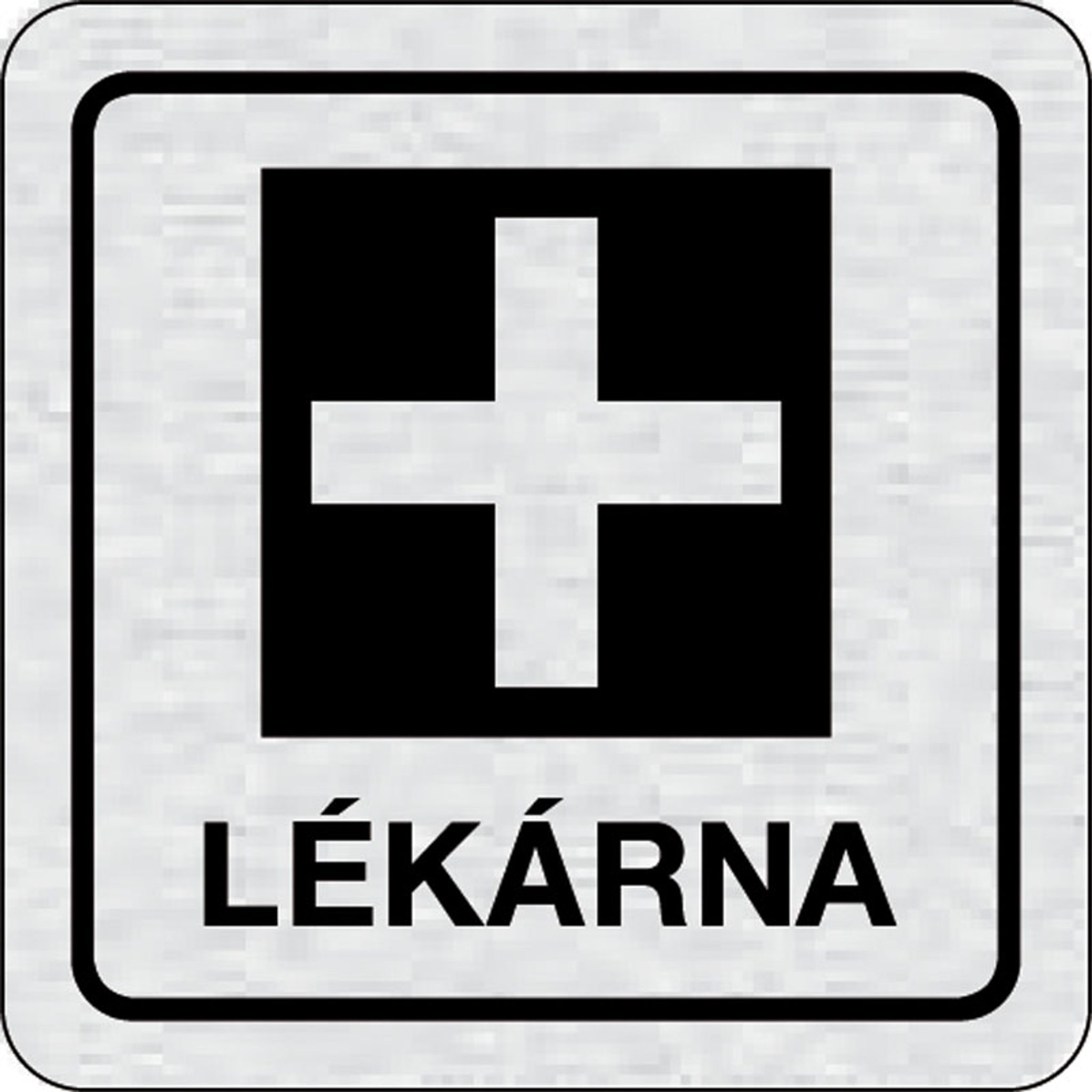 Nalepovací cedulka na dveře - Lékárna