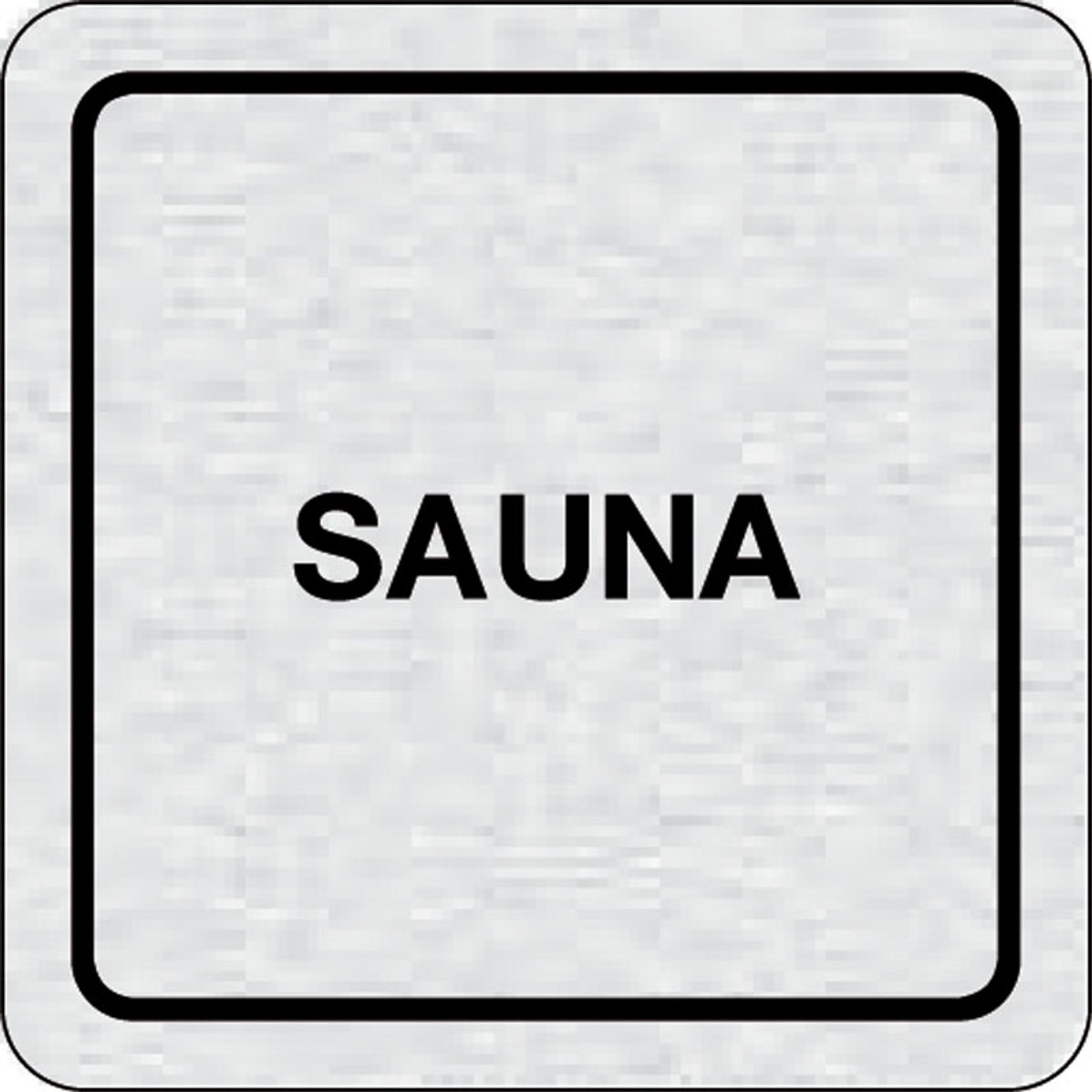 Nalepovací cedulka na dveře - Sauna