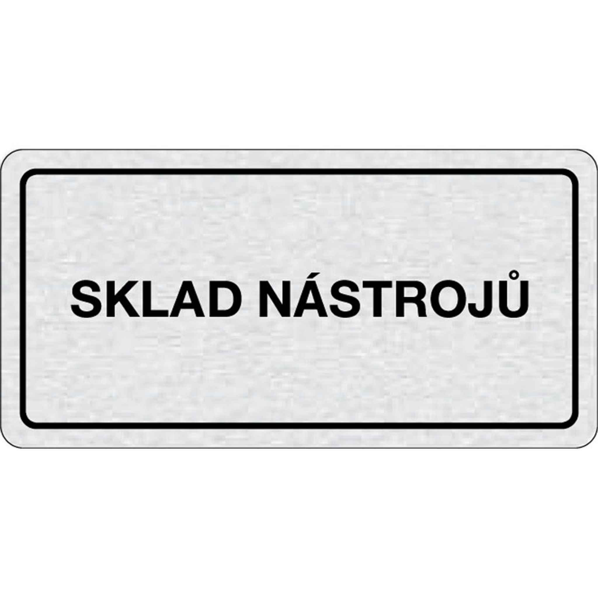 Nalepovací cedulka na dveře - Sklad nástrojů