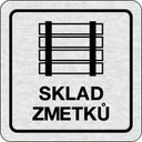 Nalepovací cedulka na dveře - Sklad zmetků