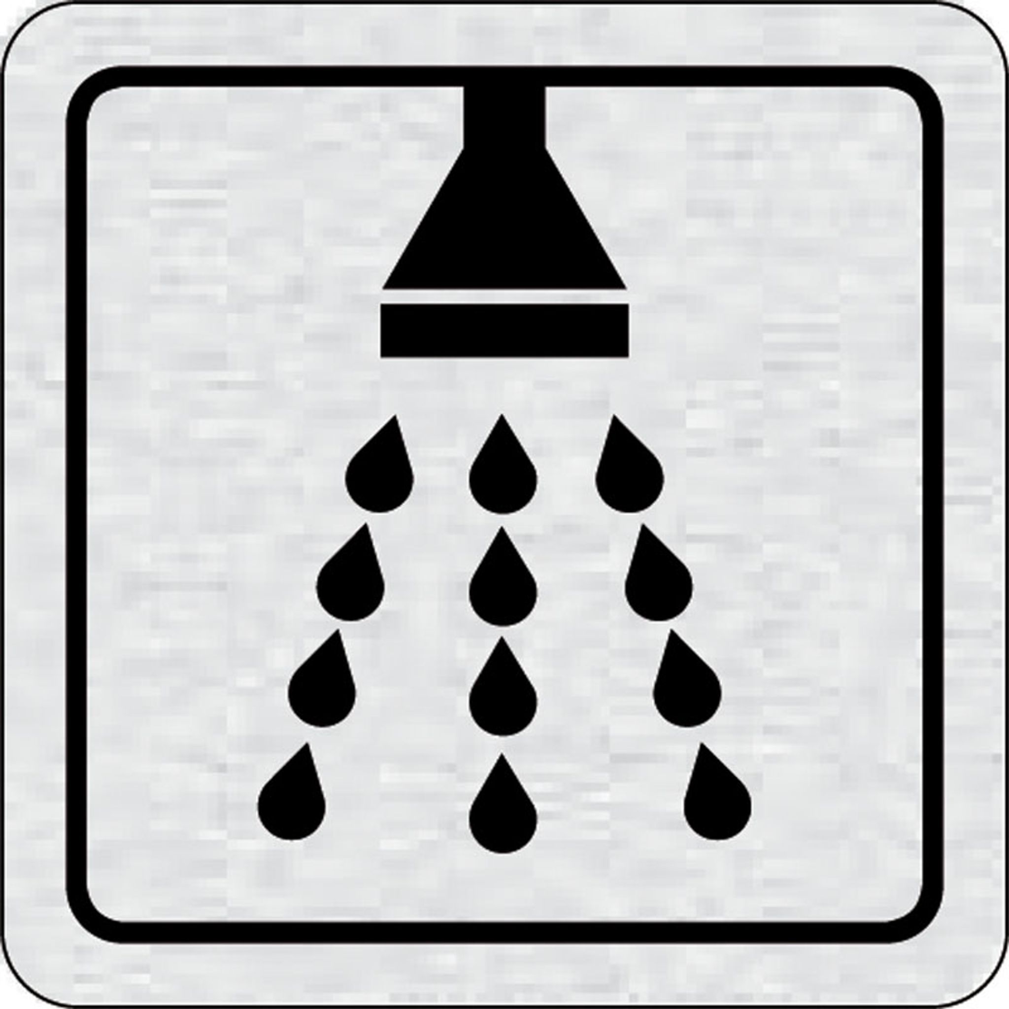 Nalepovací cedulka na dveře - Sprcha