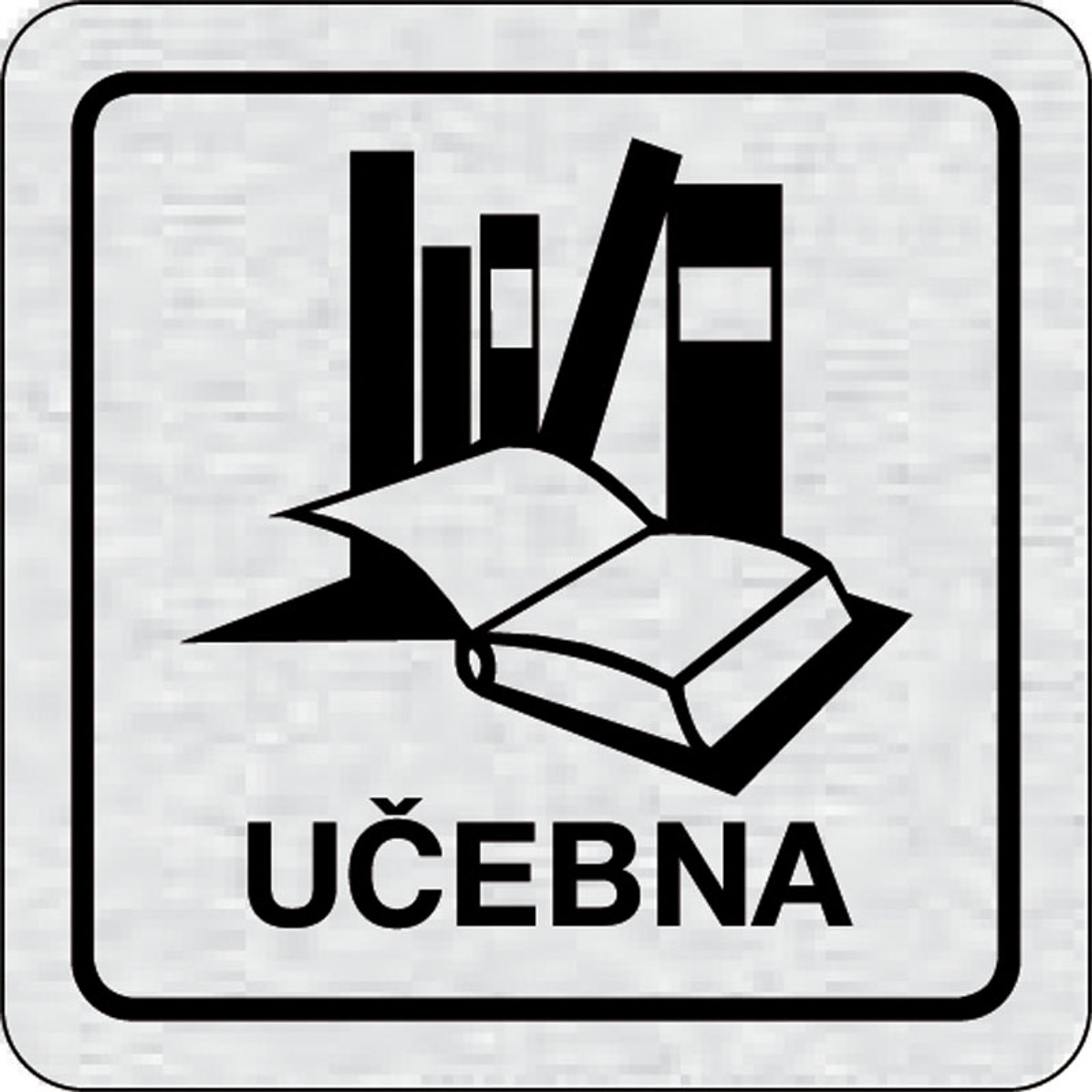 Nalepovací cedulka na dveře - Učebna