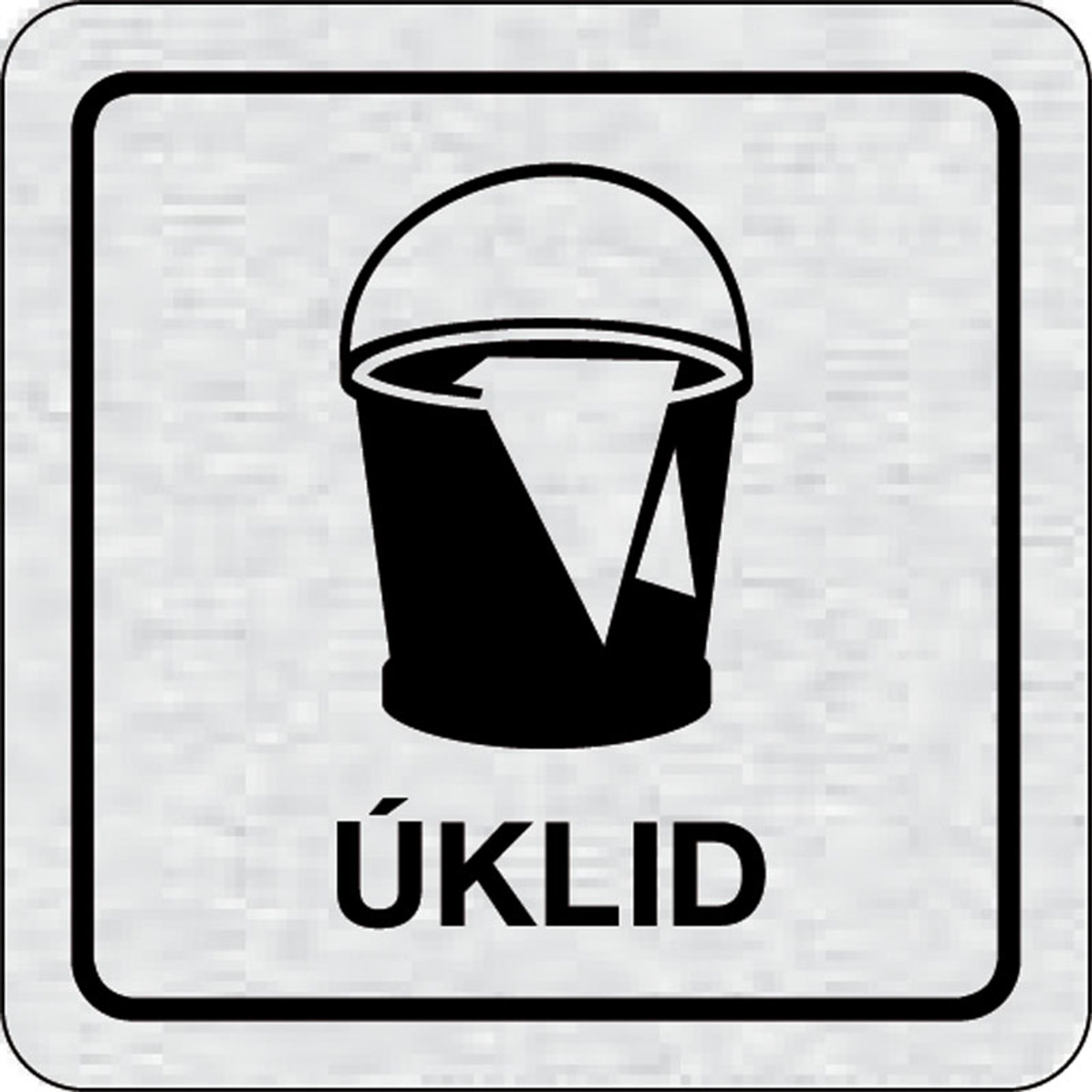 Nalepovací cedulka na dveře - Úklid