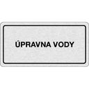 Nalepovací cedulka na dveře - Úpravna vody