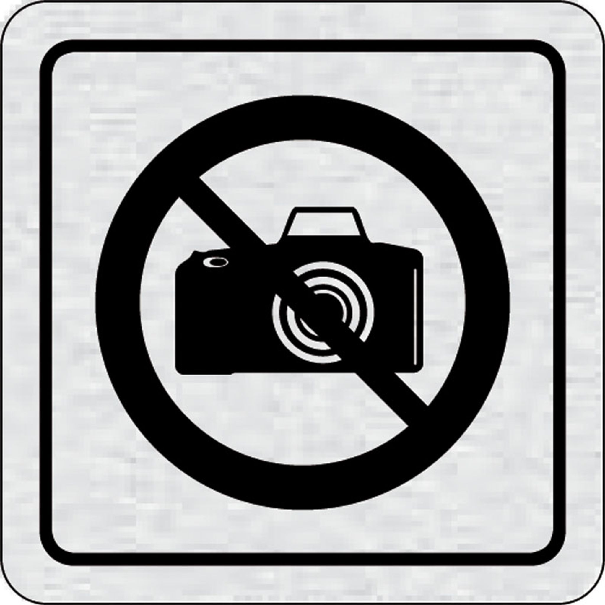 Nalepovací cedulka na dveře - Zákaz fotografování
