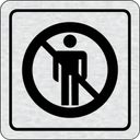 Nalepovací cedulka na dveře - Zákaz vstupu