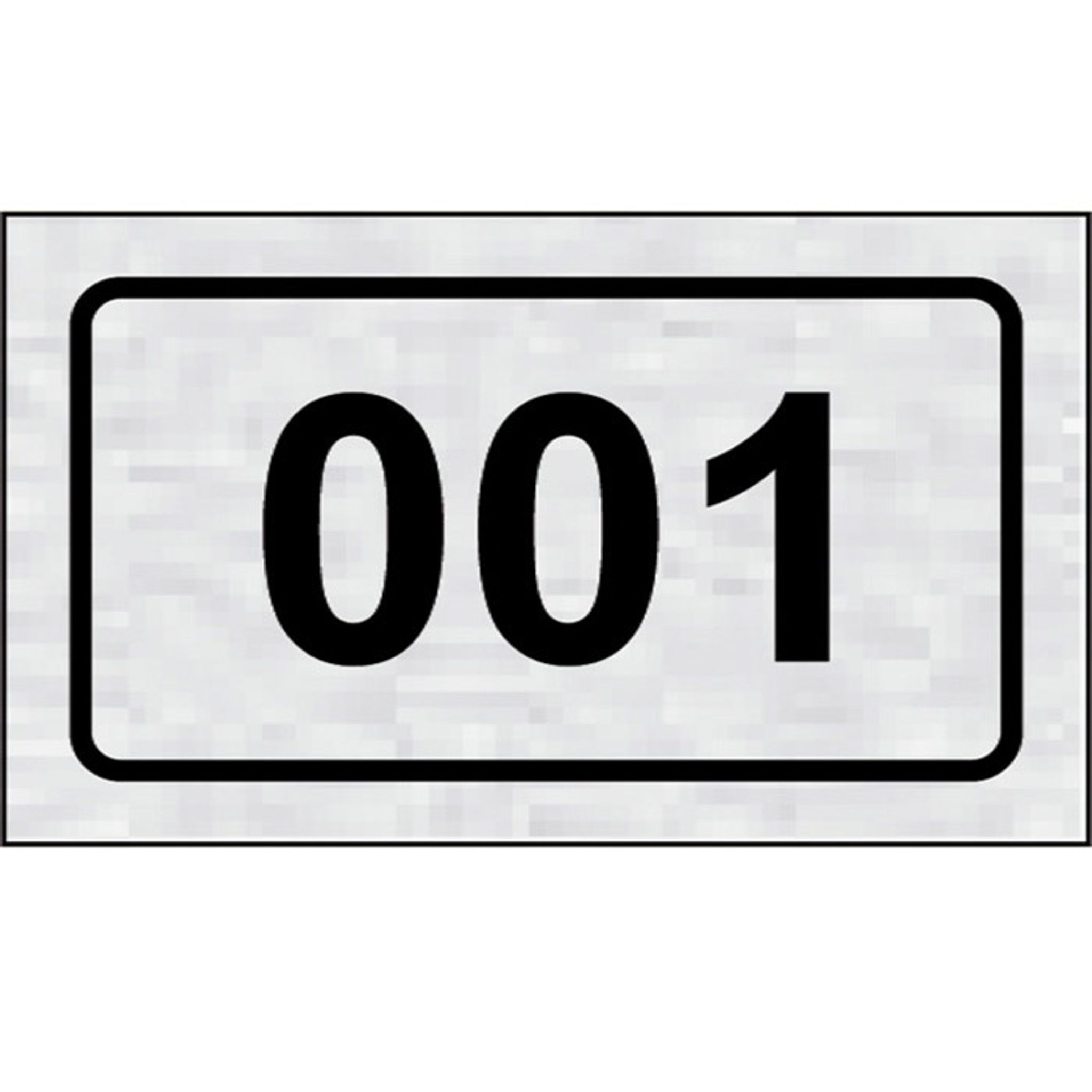 Nalepovacia tabuľka na dvere - Číslo na dvere