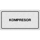Nalepovacia tabuľka na dvere - Kompresor