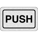 Nalepovacia tabuľka na dvere - PUSH