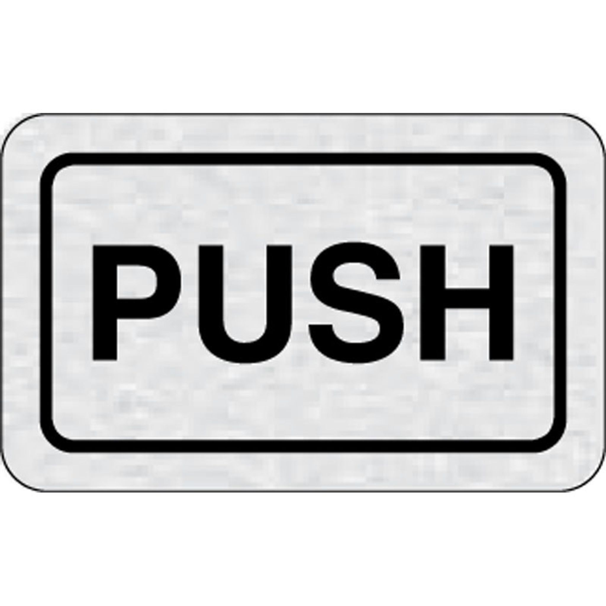 Nalepovacia tabuľka na dvere - PUSH