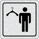 Nalepovacia tabuľka na dvere - Šatňa muži