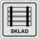 Nalepovacia tabuľka na dvere - Sklad