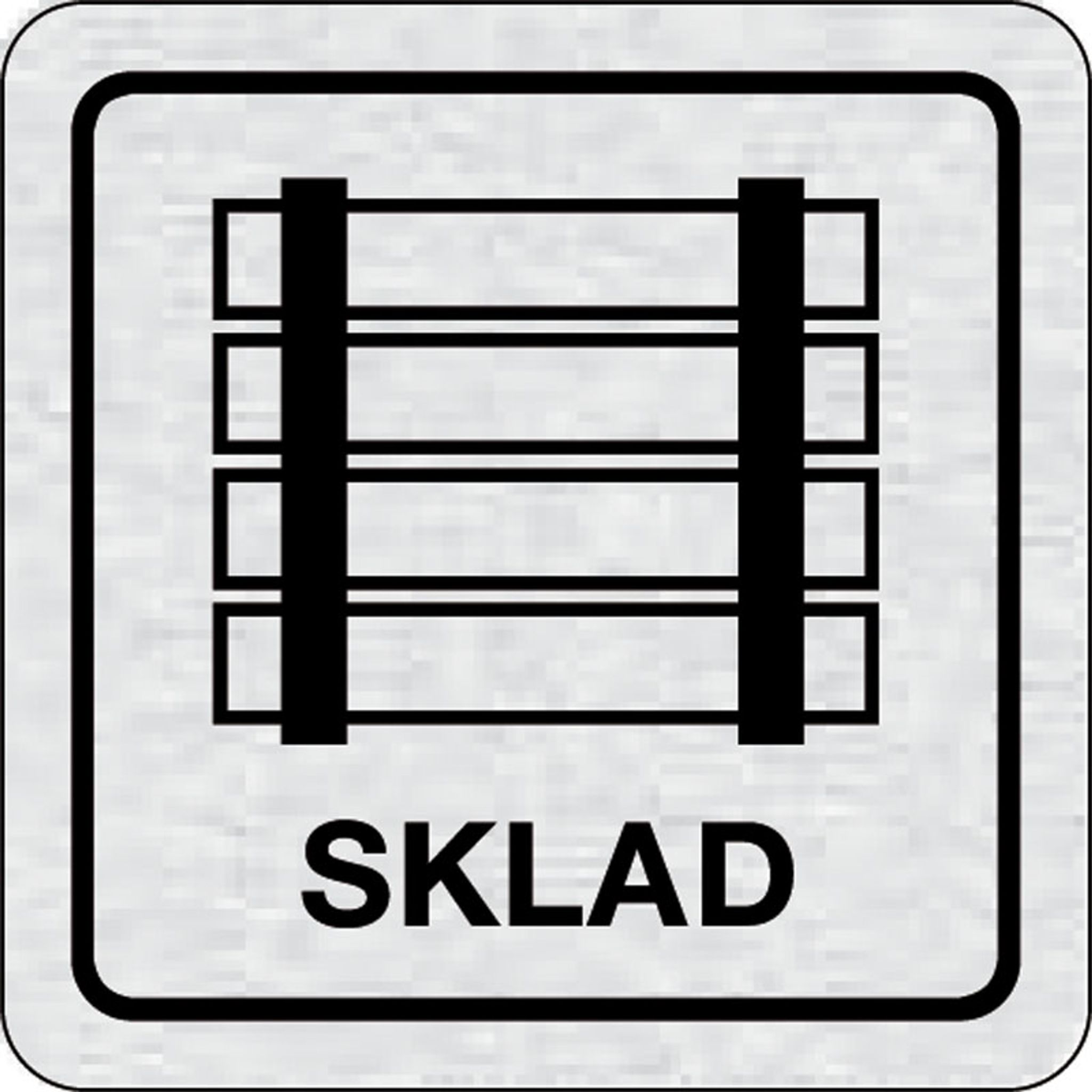 Nalepovacia tabuľka na dvere - Sklad