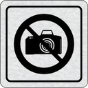 Nalepovacia tabuľka na dvere - Zákaz fotografovania