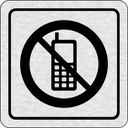 Nalepovacia tabuľka na dvere - Zákaz telefonovania
