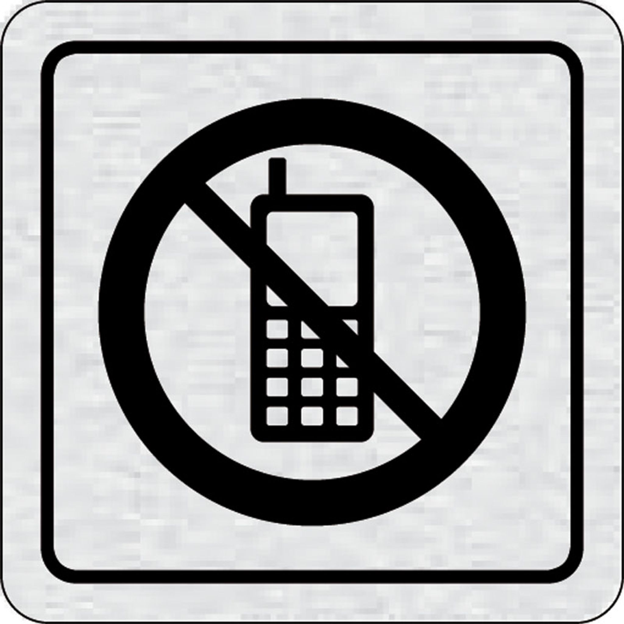 Nalepovacia tabuľka na dvere - Zákaz telefonovania