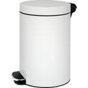 Nášľapný odpadkový kôš 30 L, plynulé zatváranie, lakovaný biely
