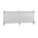 Nástavba na stůl G5, panel na nářadí a plastové boxy, police, délka 2100 mm