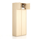 Nástavba pro skříně FRAME, 2x dveře, 872 x 450 x 427 mm, PUSH-lock, bříza