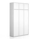 Nástavba pro skříně FRAME, 3x dveře, 1299 x 450 x 427 mm, PUSH-lock, bílá