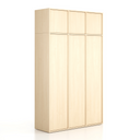 Nástavba pro skříně FRAME, 3x dveře, 1299 x 450 x 427 mm, PUSH-lock, bříza