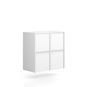 Nástavba pro skříně FRAME, 4x dveře, 872 x 450 x 854 mm, PUSH-lock, bílá