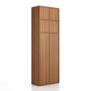 Nástavba pro skříně FRAME, 4x dveře, 872 x 450 x 854 mm, zámek PUSH-lock, ořech