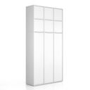 Nástavba pro skříně FRAME, 6x dveře, 1299 x 450 x 854 mm, PUSH-lock, bílá