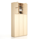 Nástavba pro skříně FRAME, 6x dveře, 1299 x 450 x 854 mm, PUSH-lock, bříza