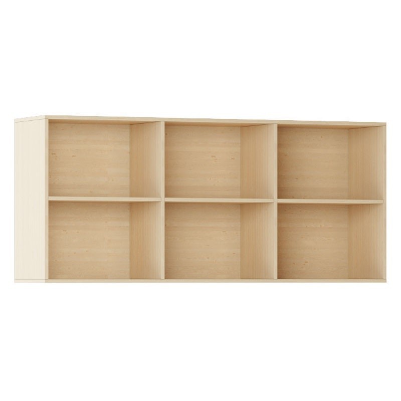 Fotografia produktu: Nástenná knižnica INTEGRO, 835 x 1750 x 400 mm, 6 políc, buk