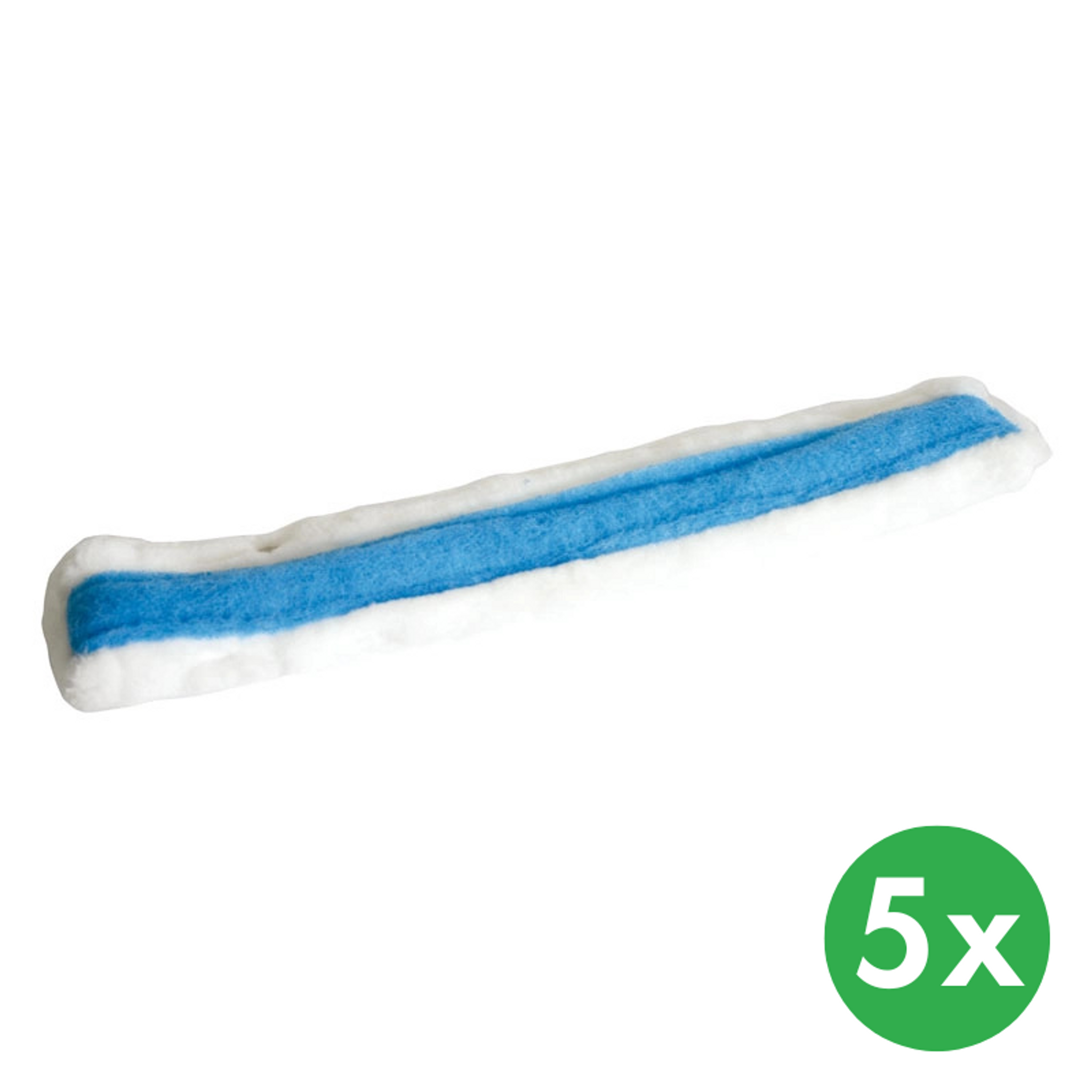 Návleky rozmýváku na okna s modrým padem, 45 cm (5 ks)