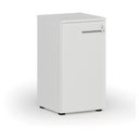 Niedriger Büroschrank mit Tür PRIMO WHITE, 740 x 400 x 420 mm, weiß