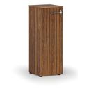 Niedriger Büroschrank mit Tür PRIMO WOOD, 1087 x 400 x 420 mm, Nussbaum