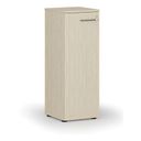 Niedriger Büroschrank mit Tür PRIMO WOOD, 400 x 420 x 1087 mm, Birke