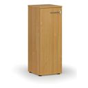 Nízká kancelářská skříň s dveřmi PRIMO WOOD, 400 x 420 x 1087 mm, buk