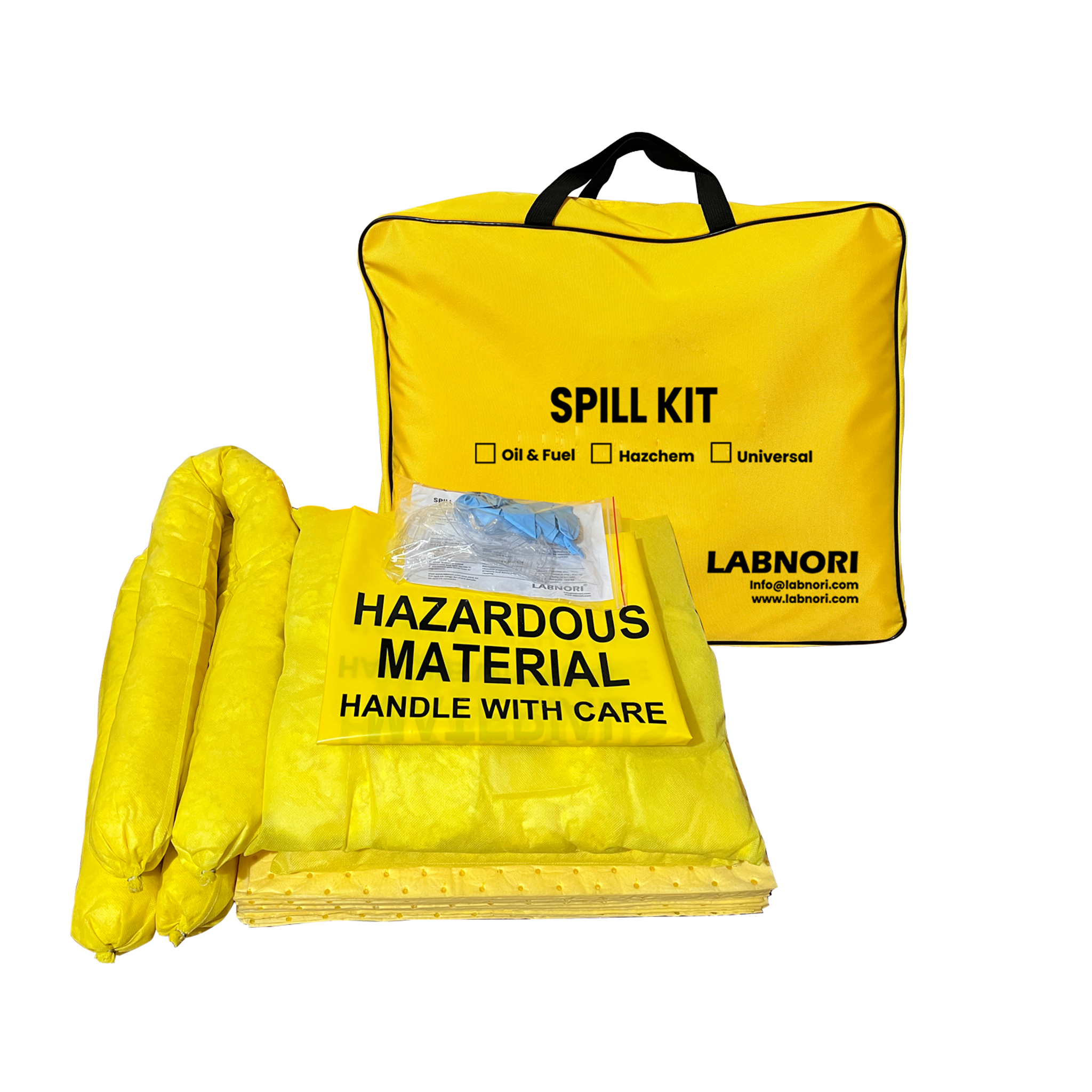Notfallkoffer, Chemikalien, Nylontasche 50 l