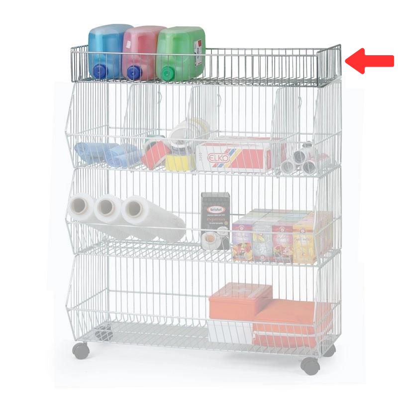 B2B Partner Obere Drahtfachböden für stapelbare Körbe, 900 mm