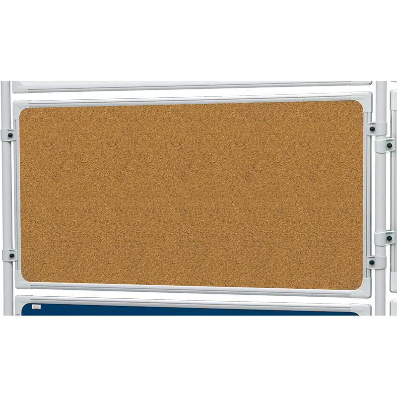 Fotografia produktu: Obojstranná korková tabuľa pre paravány TM, 1200 x 1800 mm