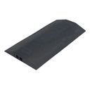 Ochrana kabelů, délka 1 m, šířka 490 mm, 2 otvory 40x35 mm, černá
