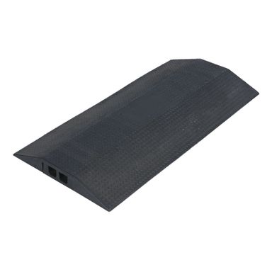 Ochrana kabelů, délka 1 m, šířka 490 mm, 2 otvory 40x35 mm, černá
