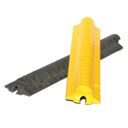 Ochrana kabelů spojovatelná, délka 0,8 m, šířka 150 mm, 1 otvor průměr 25 mm, černá