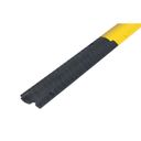 Ochrana kabelů spojovatelná, délka 0,8 m, šířka 150 mm, 1 otvor průměr 25 mm, černá