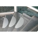Ochranné nášľapy na schody - polykarbonát, 654x236 mm, 15 ks
