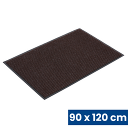 Odolná vstupná kobercová rohož s PVC, 90 x 120 cm, hnedá