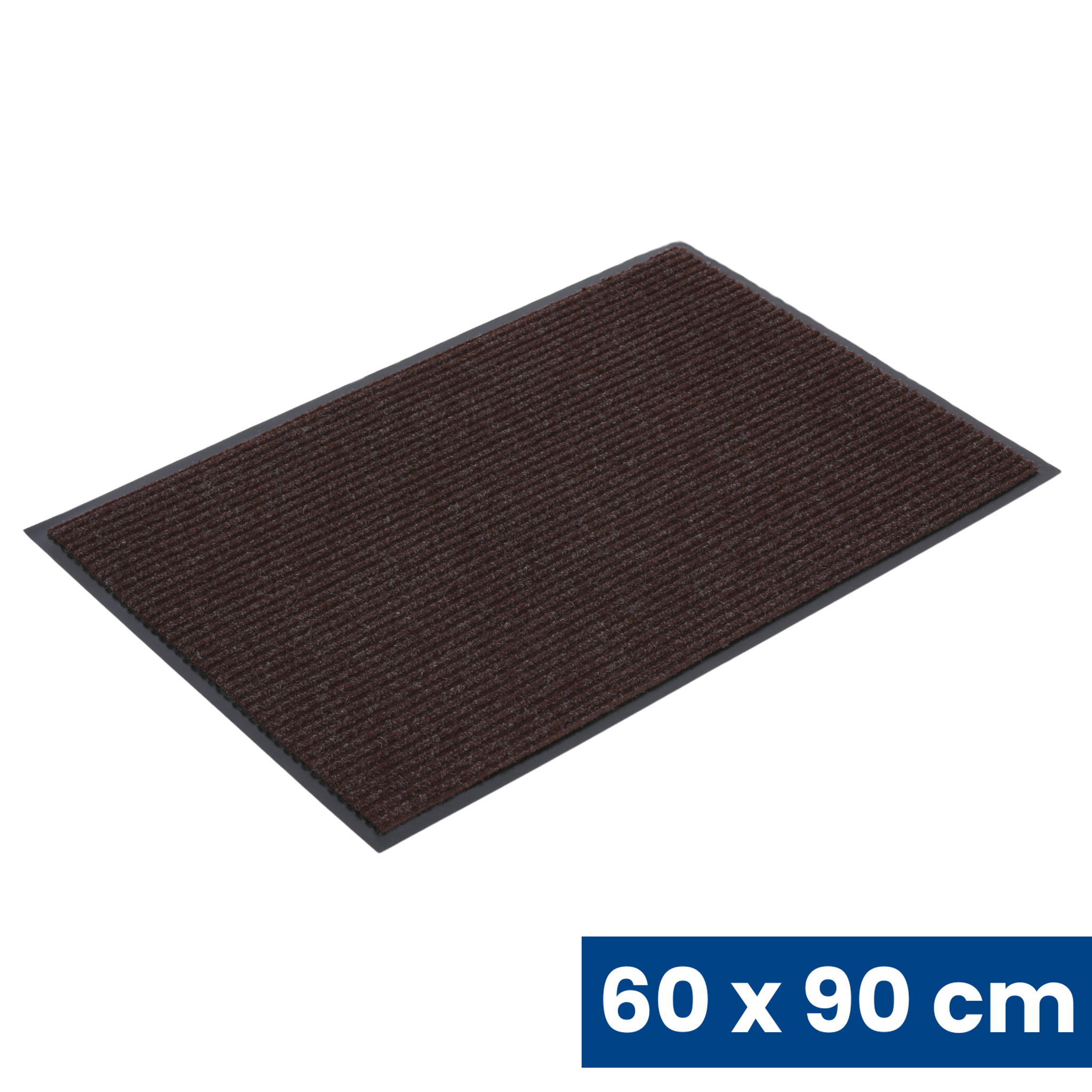 Odolná vstupní kobercová rohož s PVC, 60 x 90 cm, hnědá