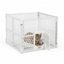 Ohrádka pre psy, 900 x 900 x 667 mm, biela