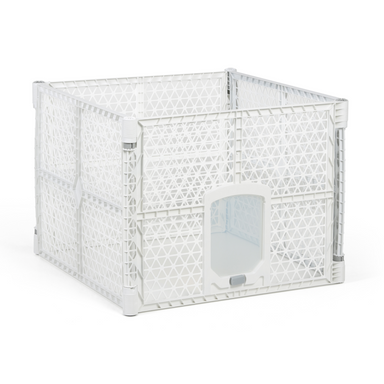 Ohrádka pro psy, 900 x 900 x 667 mm, bílá